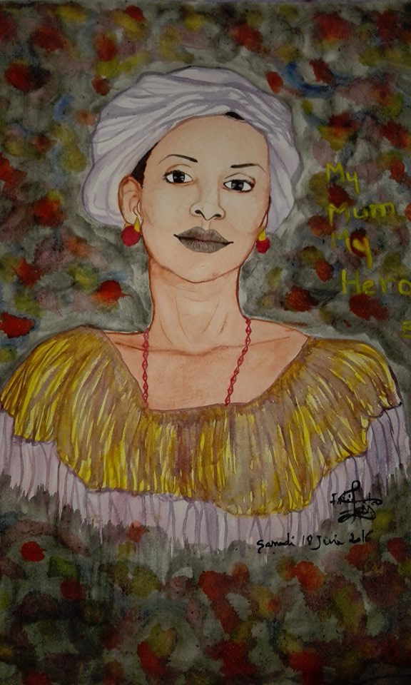 A portrait of her mother by Fatima Bindi Diallo